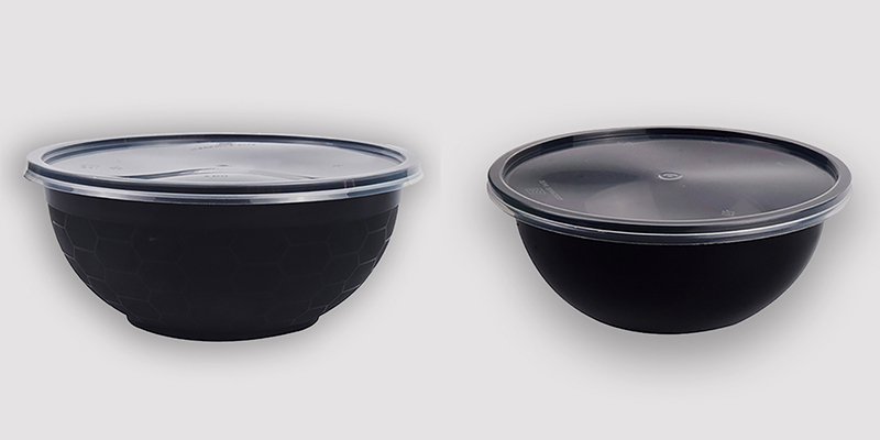 Round Food Packaging Plastic Bowl
