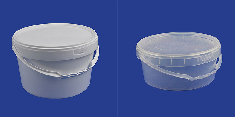 Round Food Packaging Plastic Bucket 