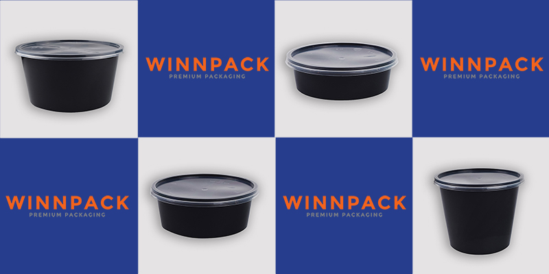 Round Food Packaging Plastic Containers