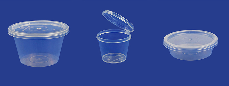 Round Sauce Packaging Plastic Container