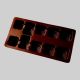 Plastic Chocolate Packaging Tray 10 Cavities – Cherry Brown