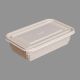 Cornstarch Container 1000 ML Rectangular With Lid – Natural