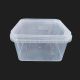 Plastic Food Packaging Container 1000 ML Square Tamper Proof – Transparent