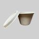 Sugarcane Bagasse Dip Bowl Eco 100 ML Round With Lid – Natural