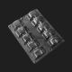 Transparent 10 Macaroon Bakery Tray