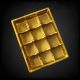 Golden 12 Pocket Chiki Dry Fruit Tray
