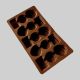 Plastic Chocolate Packaging Tray 15 Cavities – Cherry Brown