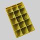 Green 15 Pocket Besankhatai Bakery Tray