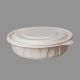 Cornstarch Container 2000 ML Round With Lid – Natural