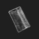 Transparent 250 Gms Digestive Bakery Tray