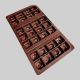 Plastic Chocolate Packaging Tray 28 Cavities – Cherry Brown