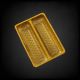 Plastic Sweets Packaging Tray 2 Line 100gms – Golden