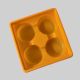 Yellow Shahi 4 Round Ladoo Tray