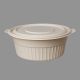 Cornstarch Container 3000 ML Round With Lid – Natural