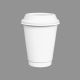 Paper Cup 350 ML Double Wall Disposable – White