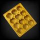 Golden 12 Rectangle Ladoo Tray