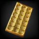 Plastic Ladoo Packaging Tray 18 Round – Golden
