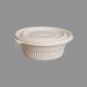 Cornstarch Container 450 ML Round With Lid – Natural