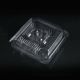 Plastic Muffin Packaging Hinged Box 4 Cup – Transparent