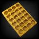 Plastic Ladoo Packaging Tray 24 Rectangle – Golden