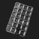 Transparent PVC 24 Square Ladoo Tray