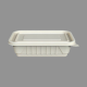 Cornstarch Container 500 ML Rectangular With Lid – Natural