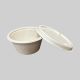 Sugarcane Bagasse Dip Bowl Eco 60 ML Round With Lid – Natural