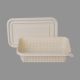 Cornstarch Container 750 ML Rectangular With Lid – Natural