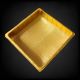 Plastic Sweets Packaging Tray Plain Square 1.0 Kg – Golden