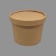 Kraft Paper Food Packaging Container 500 ML Round – Brown