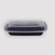 Plastic Food Packaging Container 650 ML Rectangular Domed Lid – Transparent