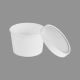 Paper Food Packaging Container 180 ML Round – White