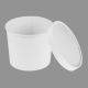 Paper Food Packaging Container 600 ML Round – White
