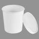 White 750 ML Round Food Packaging Paper Container