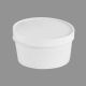 White750 ML Flat Round Food Packaging Paper Container