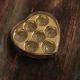 Acrylic Crystal Chocolate Box 7 Cavities Heart 7 – Transparent