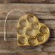 Transparent 9 Cavity Chocolate Heart 9 Slim Crystal Box