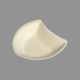White 180 ml Heart Shape Sugarcane Bagasse Bowl