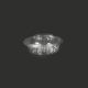 Transparent Round 08 OZ Food Packaging Hinge Container
