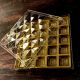 Acrylic Crystal Sweets Box 25 Cavities Diamond Square – Transparent