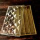 Transparent 4 Line Sweets Rectangle Diamond Crystal Box
