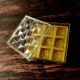 Transparent 9 Sq Cavities Sweets Square Diamond Crystal Box
