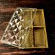 Transparent 4 Cavities Dry Fruit Rectangle Diamond Crystal Box