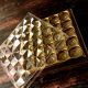 Transparent 25 Cavities Chocolate Square Diamond Crystal Box