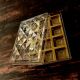 Transparent 12 Sq Cavities Sweets Rectangle Diamond Crystal Box