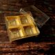 Acrylic Crystal Sweets Jelly Box 4 Cavities Square – Transparent