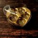 Transparent 5 Cavity Chocolate Heart 5 Crystal Box