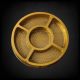 Golden 5 Pocket Medium Round Dry Fruit Tray