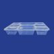 Plastic Meal Tray 8 Compartment – Rectangular