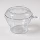 Plastic Matka Cup 125 ML Round With Lid – Transparent